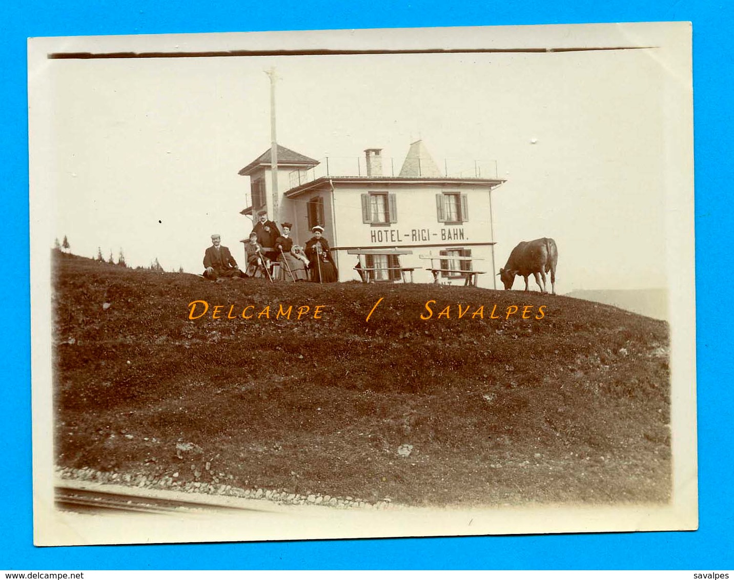 Suisse Lucerne - RIGI STAFFEL En 1903, Hôtel Rigi Bahn - Photo Originale - Luoghi