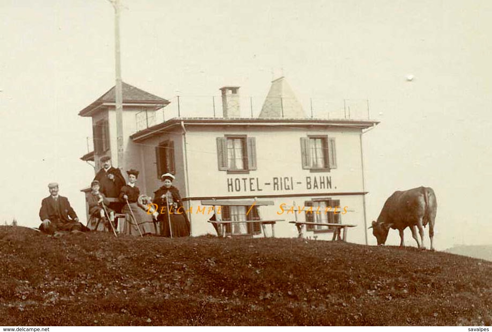 Suisse Lucerne - RIGI STAFFEL En 1903, Hôtel Rigi Bahn - Photo Originale - Luoghi