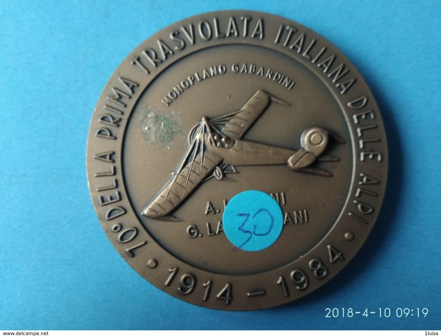 70° Prima Trasvolata Italiana Delle Alpi 1914/1984 - Royaux/De Noblesse