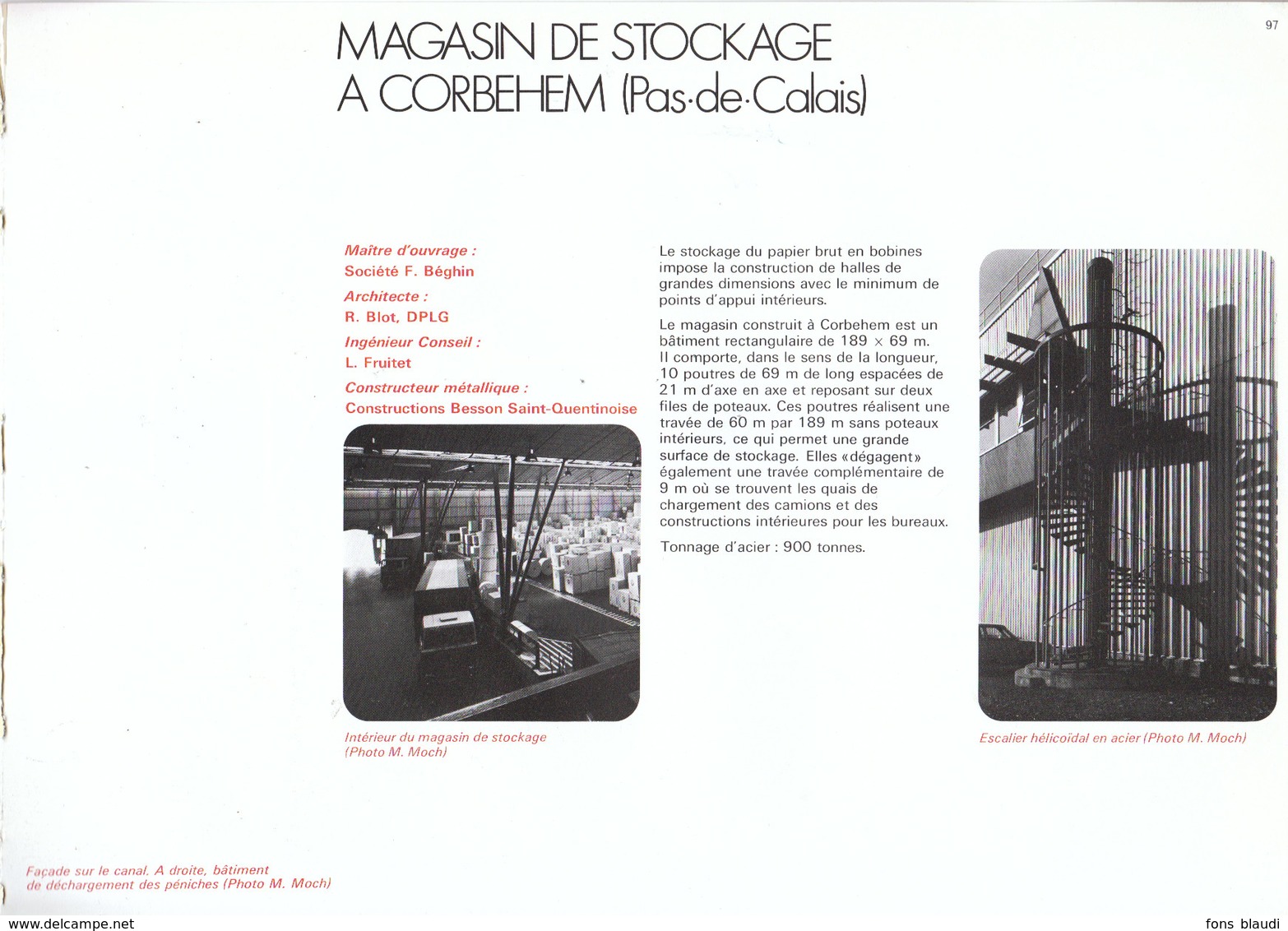 Vers 1970 - Iconographie - Corbehem (Pas-de-Calais) - Un Magasin De Stockage - FRANCO DE PORT - Non Classés