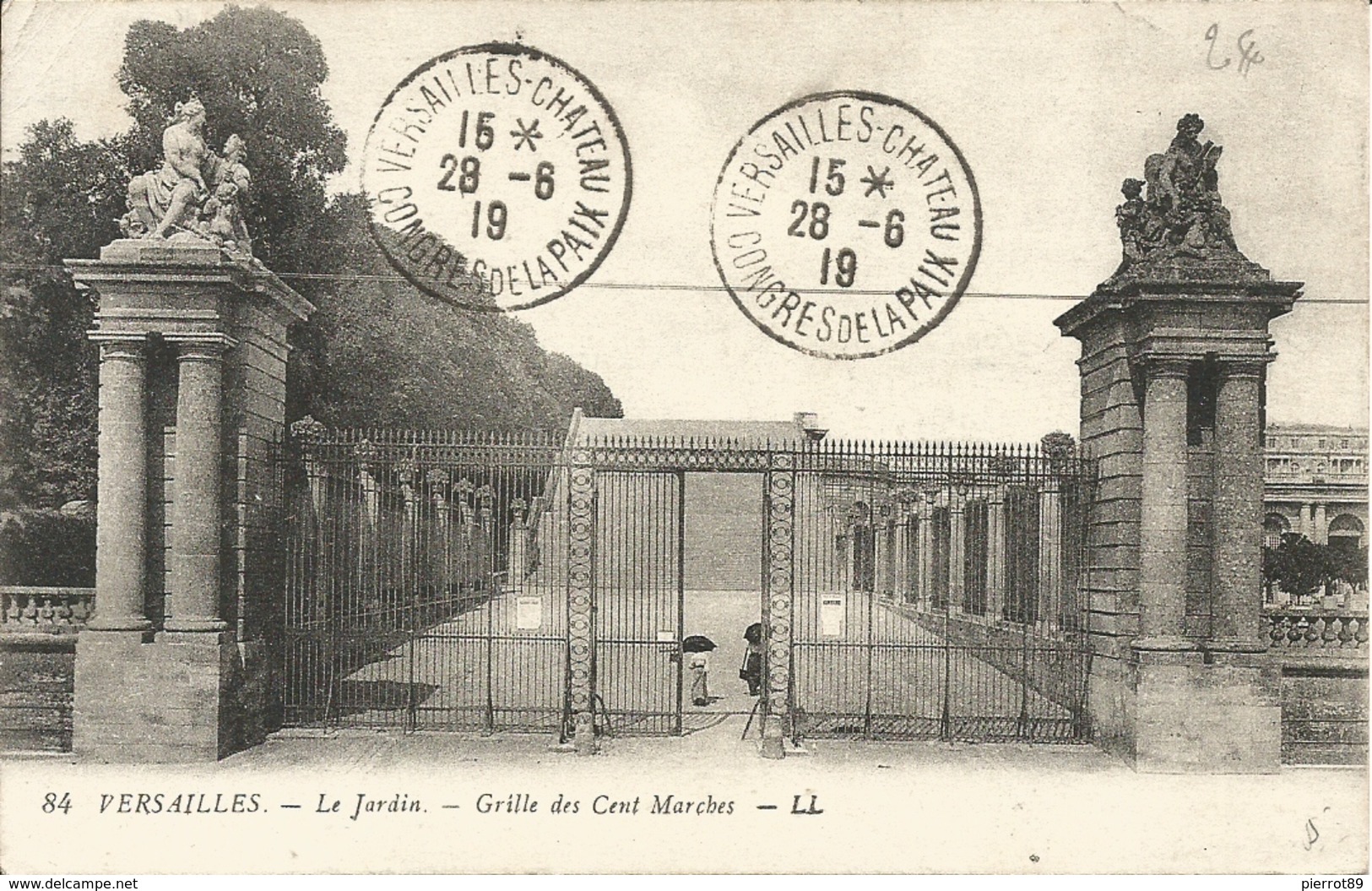 Oblitération Congrés De La Paix Versailles 28/06/1919 Sur Cp - 1877-1920: Période Semi Moderne