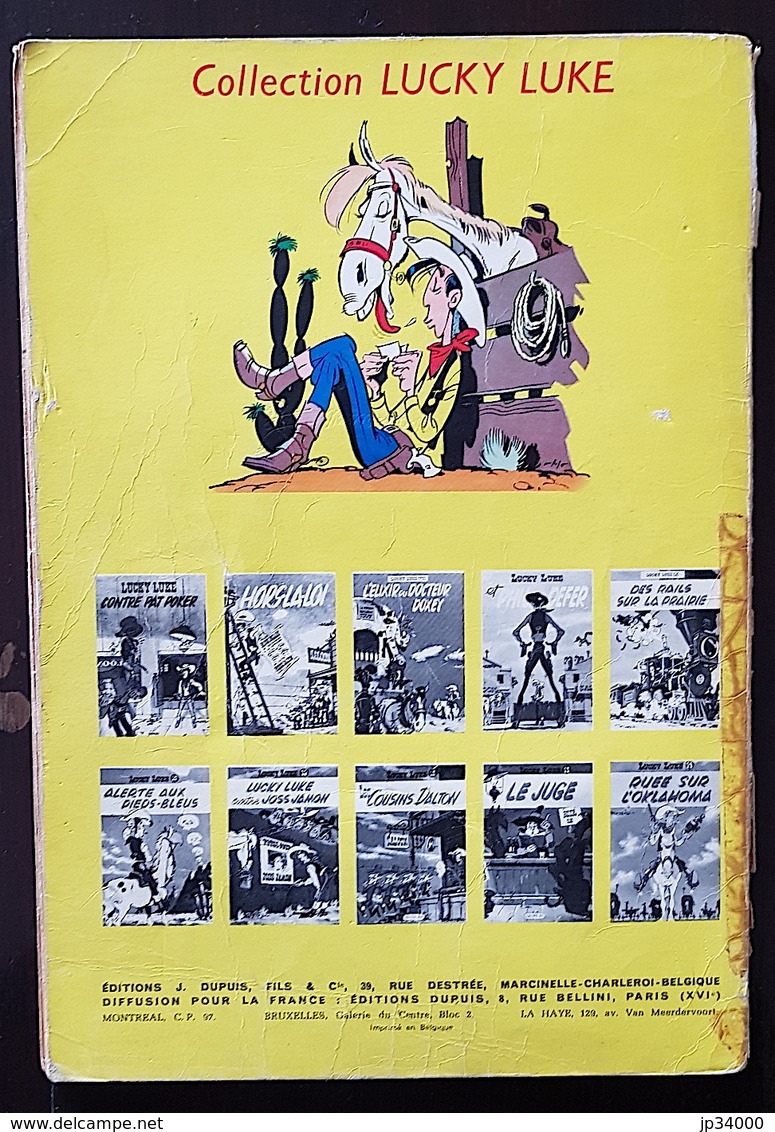 MORRIS: LUCKY LUKE L'evasion Des Dalton. Edition Originale 1960. - Lucky Luke