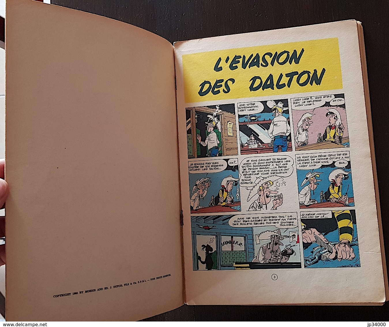 MORRIS: LUCKY LUKE L'evasion des dalton. Edition originale 1960.