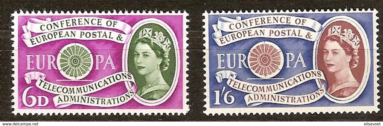 Grande Bretagne United Kingdom  1960  Yvertn° 357-358 *** MNH Cote 14 Euro CEPT Europa - Neufs