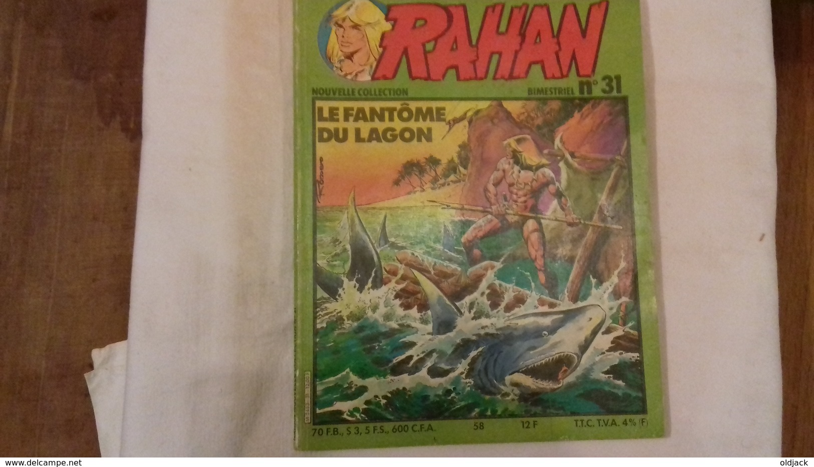RAHAN N°31 , Le Fils Des âges Farouches - Le Fantôme Du Lagon.1983.(col1f) - Rahan