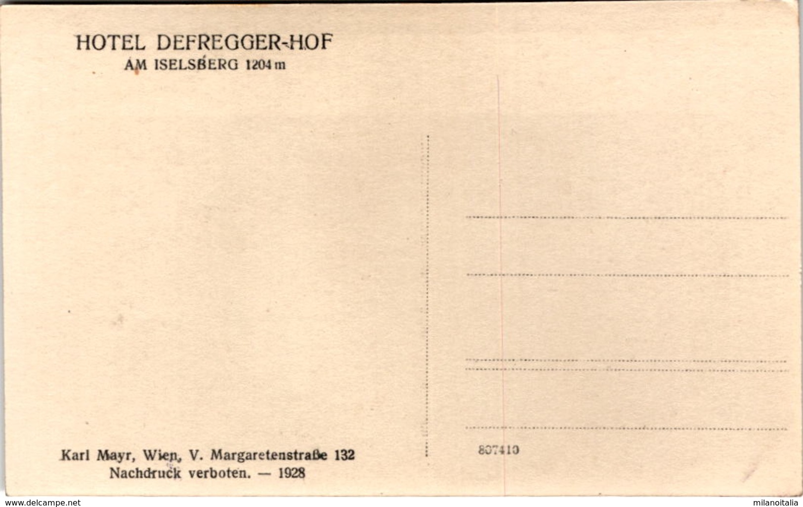 Hotel Defregger-Hof Am Iselsberg 1204 M * 1928 - Dölsach