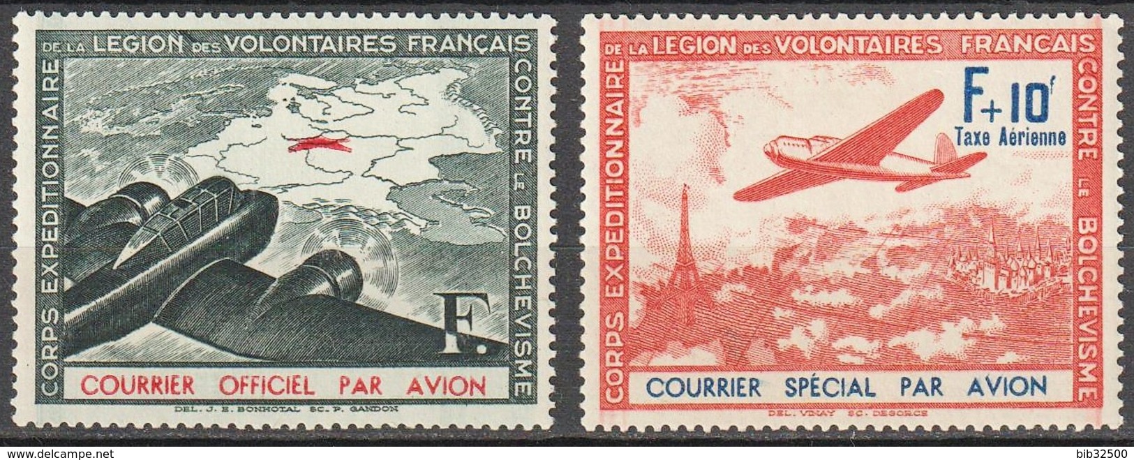 1941 :-: Légion Des Volontaires Français Contre Le Bolchevisme. - War Stamps