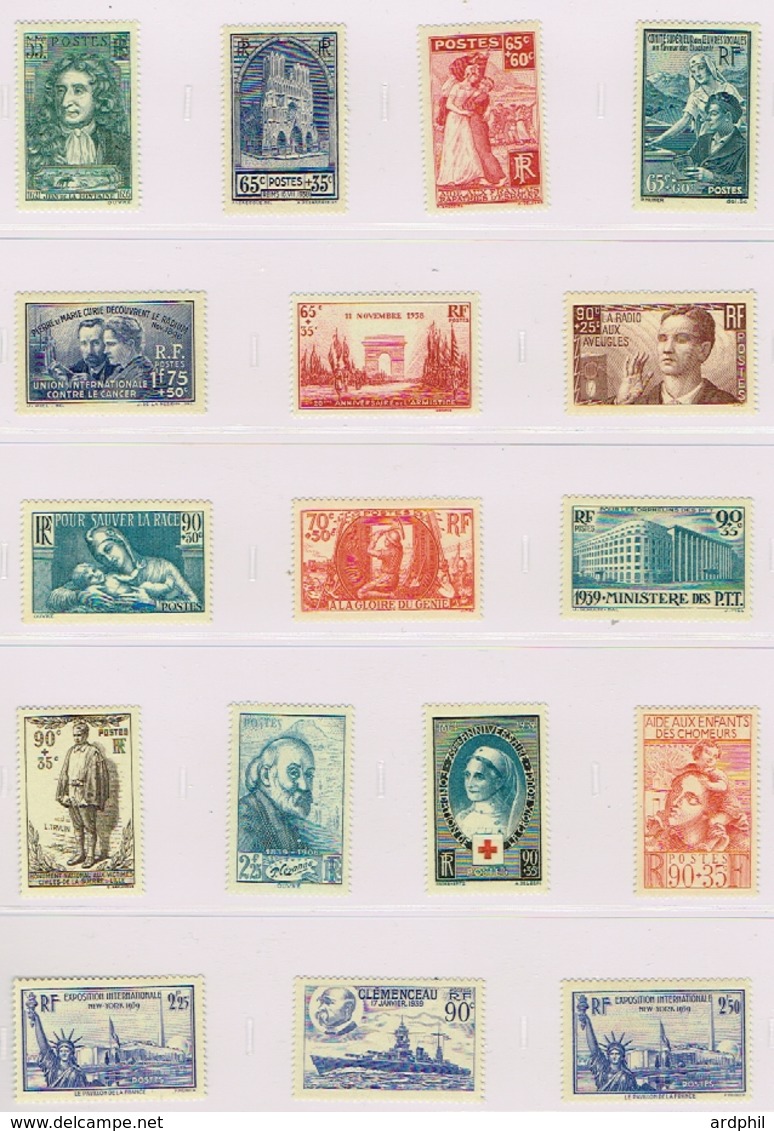 GF2-nfs ** Cote 1441 Euros Yvert 2012  (2 Timbres Avec Charnière N°418 Et 425 Cote 21 Euros !  ) - 1940-1949