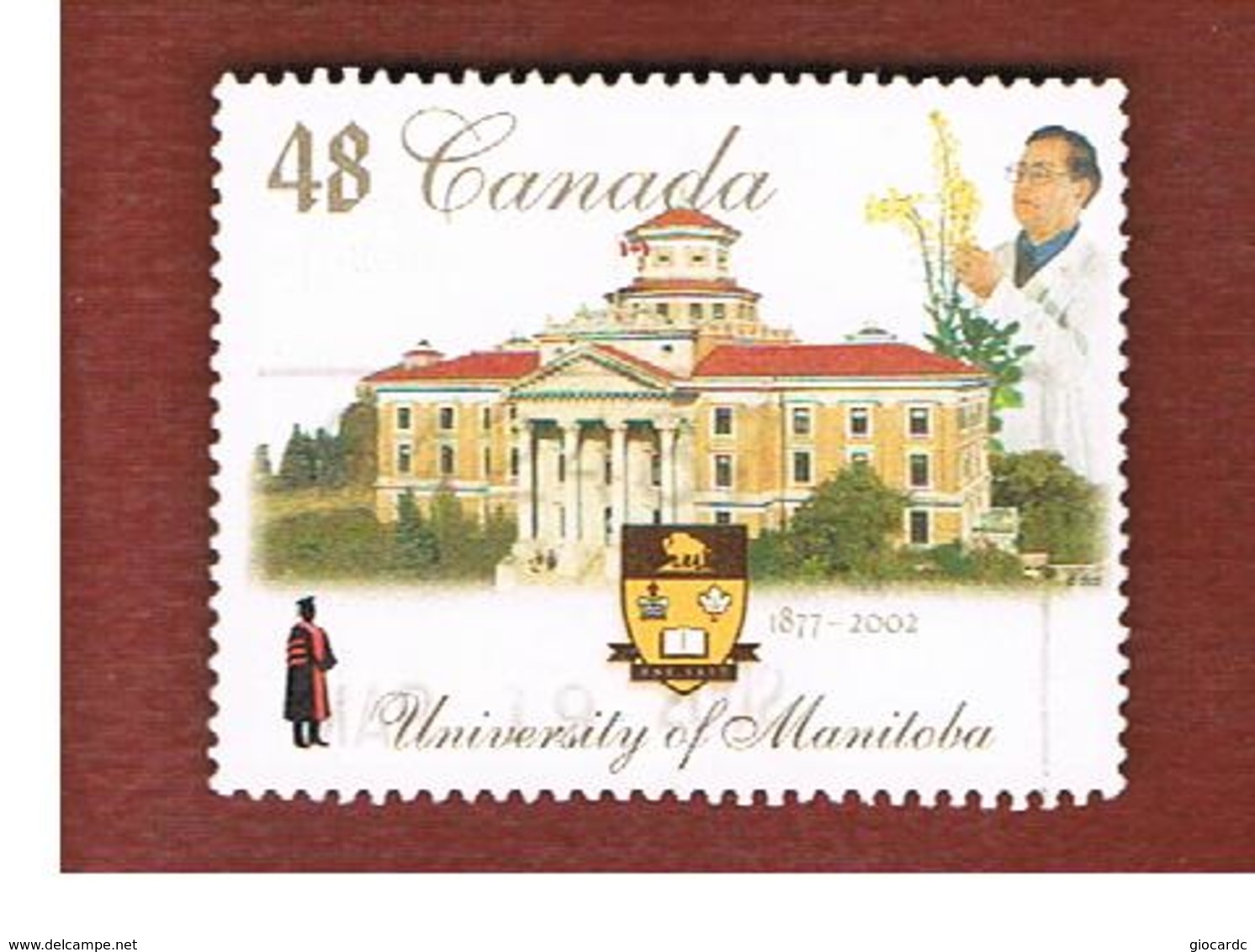 CANADA   -  SG 2129     -  2002 MANITOBA UNIVERSITY      -      USED - Usati