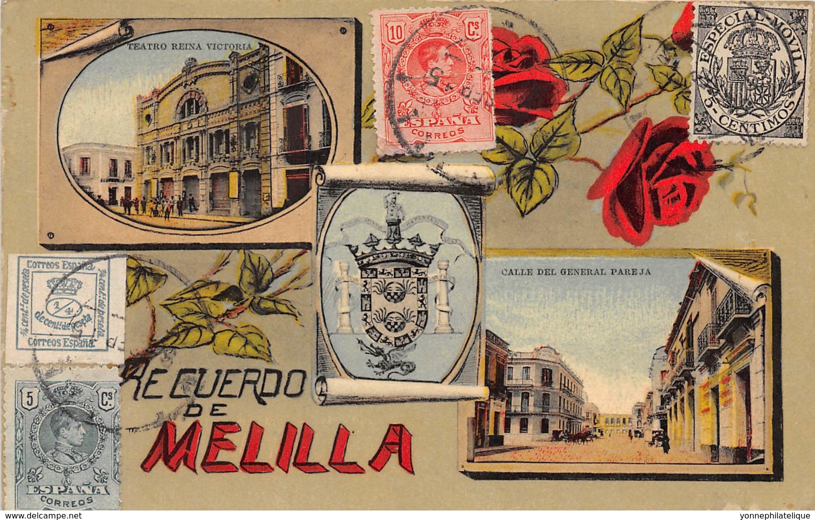 Espagne - Melilla / Belle Oblitération - 38 - Très Belle Carte Souvenir - Melilla