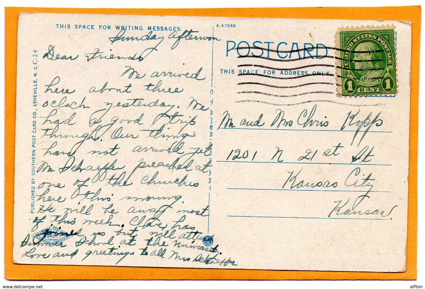 Columbia SC 1930 Postcard - Columbia