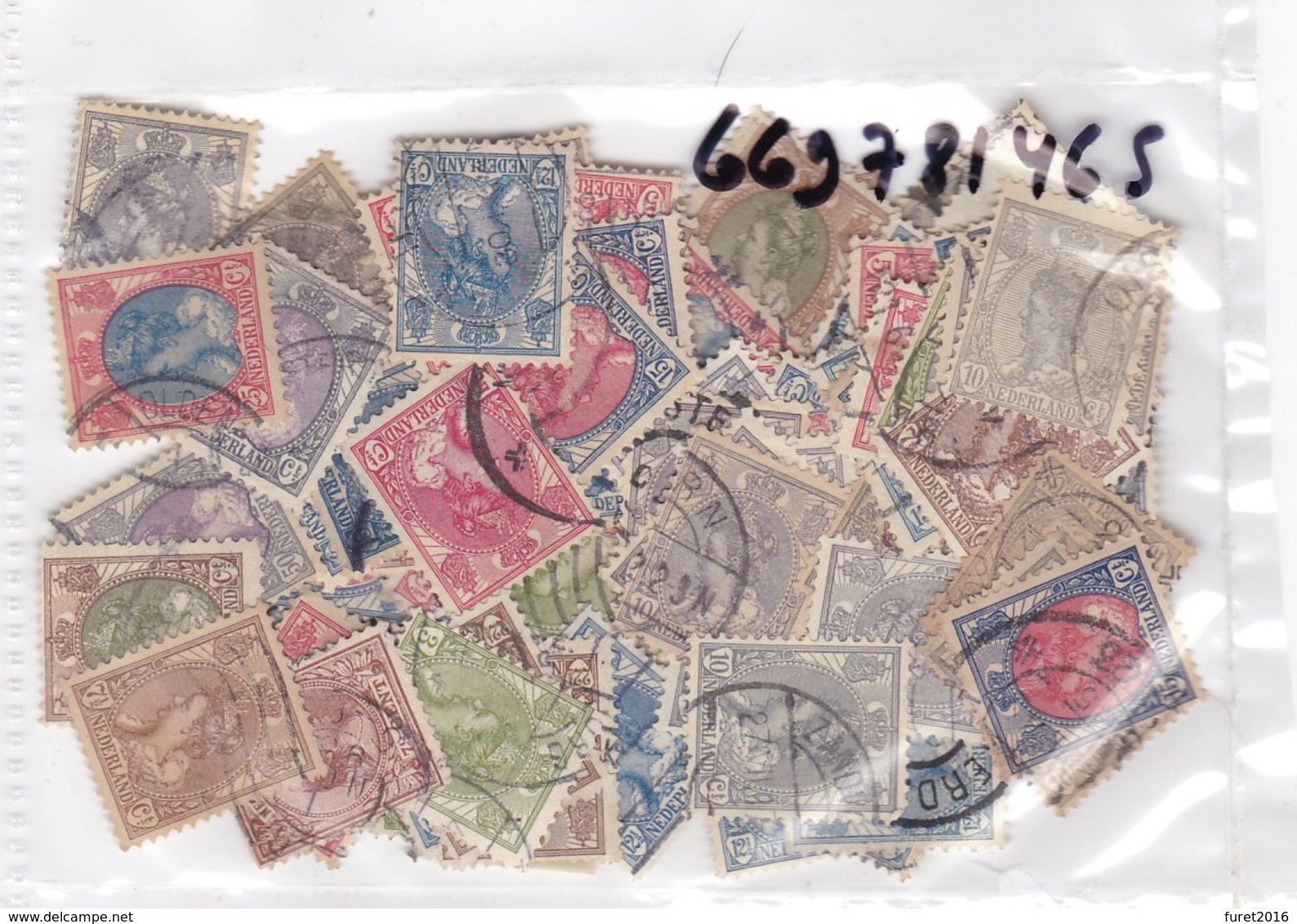 WILHELMINE    In Een Zakje - Used Stamps