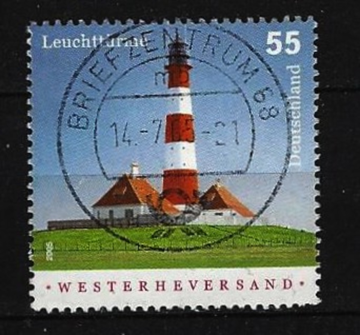 BUND - Mi-Nr. 2474 Leuchtturm Westerheversand Gestempelt Briefzentrum 68 - Used Stamps