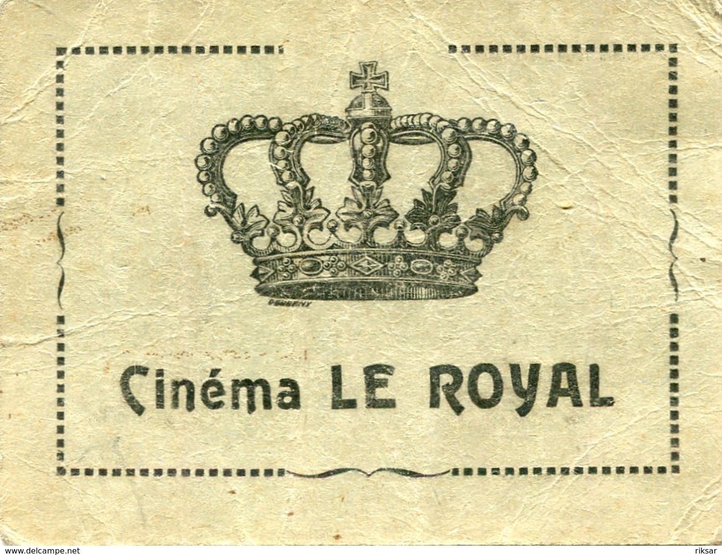 CINEMA - Tickets D'entrée