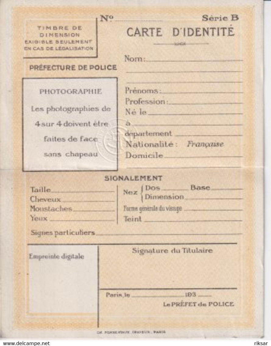 CARTE TOURING CLUB DE FRANCE - Unclassified