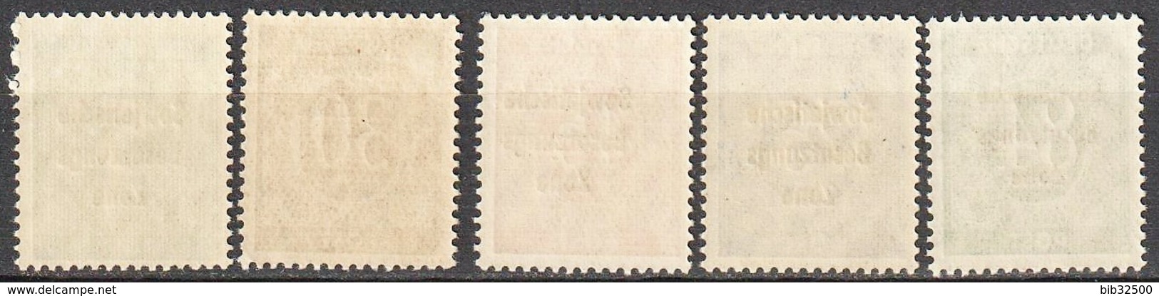 1948 :-: 5 Timbres De 1946 - Zone D'occupation Soviétique En Surcharge -  Neufs** - Série Complète - - Other & Unclassified