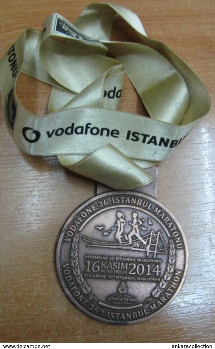 AC - VODAFONE 36th INTERCONTINENTAL ISTANBUL EURASIA MARATHON 16 NOVEMBER 2014 BRONZE MEDALLION - MEDAL - Athletics