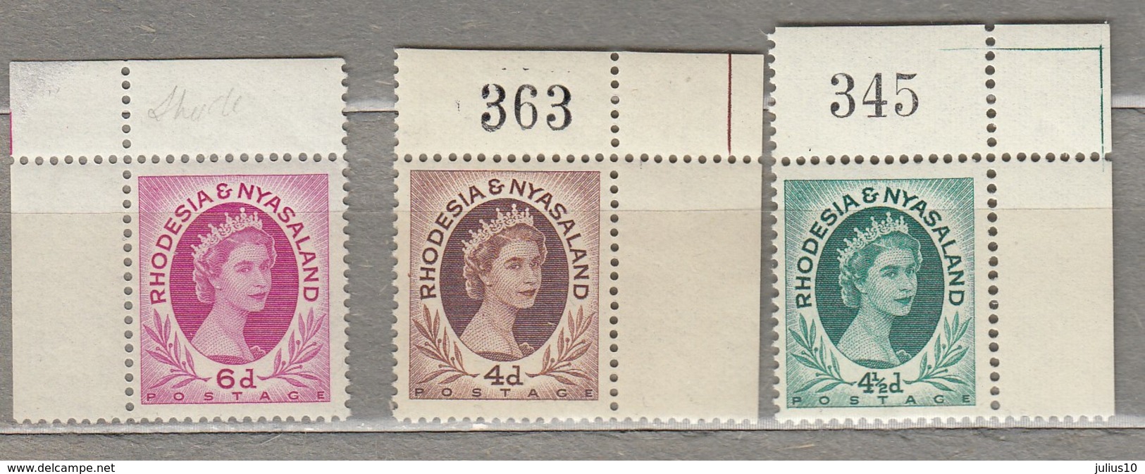 RHODESIA NYASALAND 1954 MNH (**) #23451 - Rhodesia & Nyasaland (1954-1963)