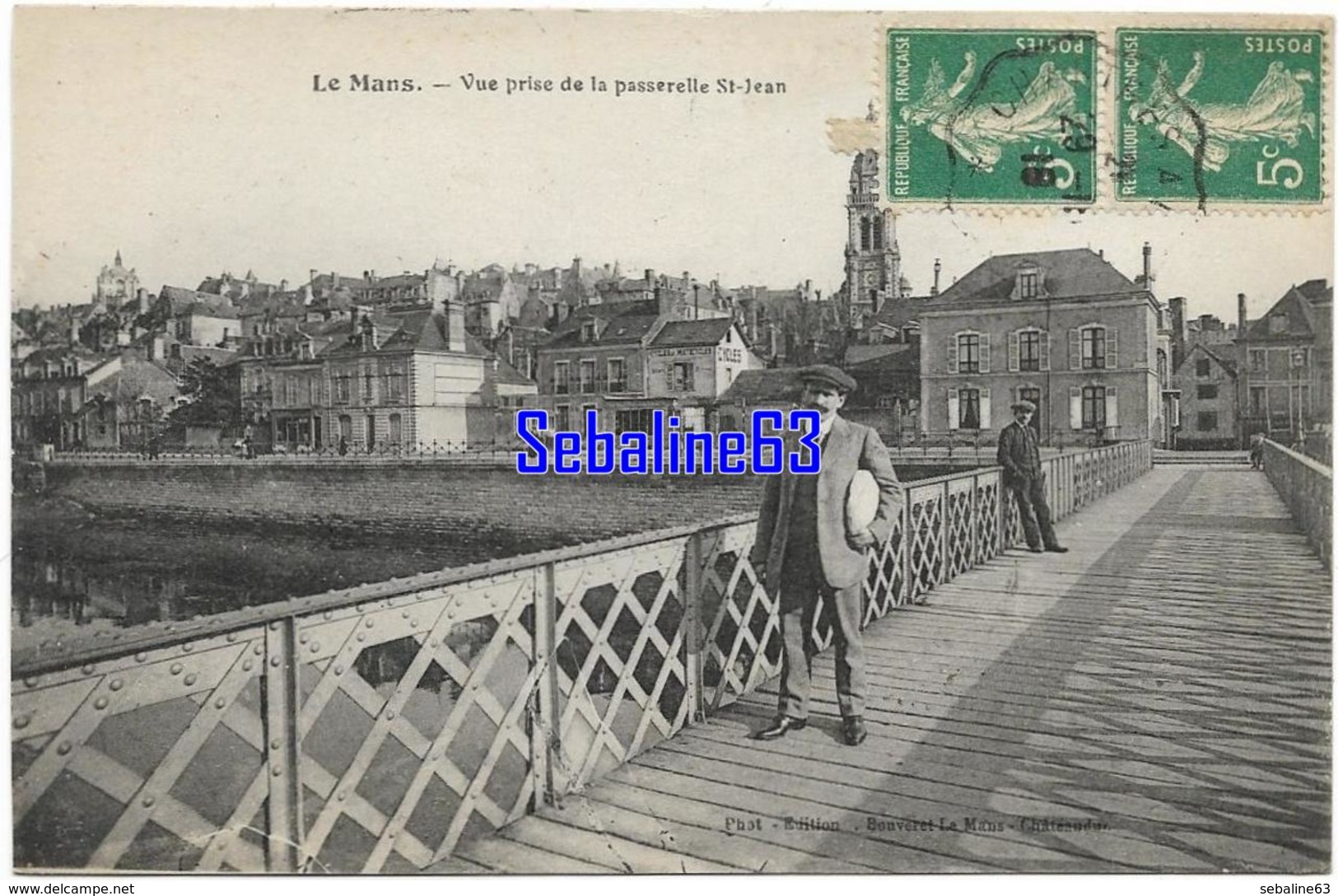 Le Mans - Vue Prise De La Passerelle St-Jean - 1910 - Le Mans