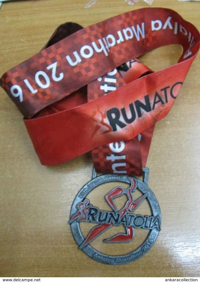 AC - 11th INTERNATIONAL ANTALYA MARATHON 2016 RUNATOLIA MEDALLION - MEDAL - Athlétisme