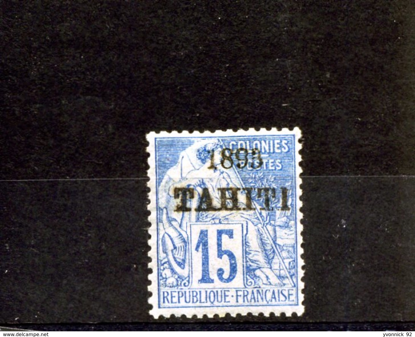 Tahiti_   Surchargé 1893  N°24 - Tahiti