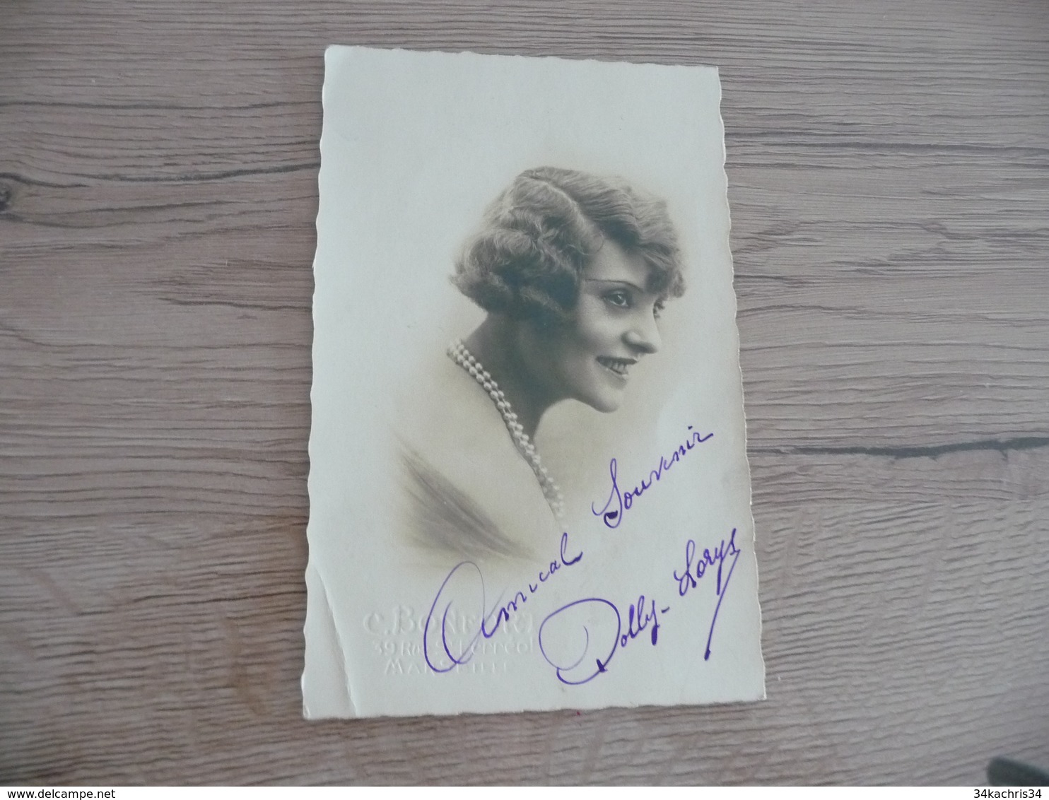 CPA Arts Artistes Autographe Dolly Lorys - Chanteurs & Musiciens