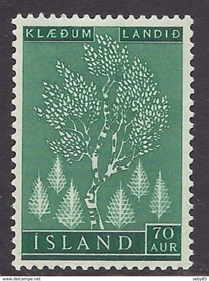 Iceland / Island 1957 - Reforestation, Trees, Plant, Forest MNH - Ungebraucht