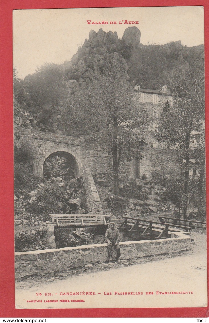 Aude - Escouloubre -  Facteur Boitier- CaD 1911 - Semeuse 10C. -Cachet Perlé - 1877-1920: Semi-Moderne