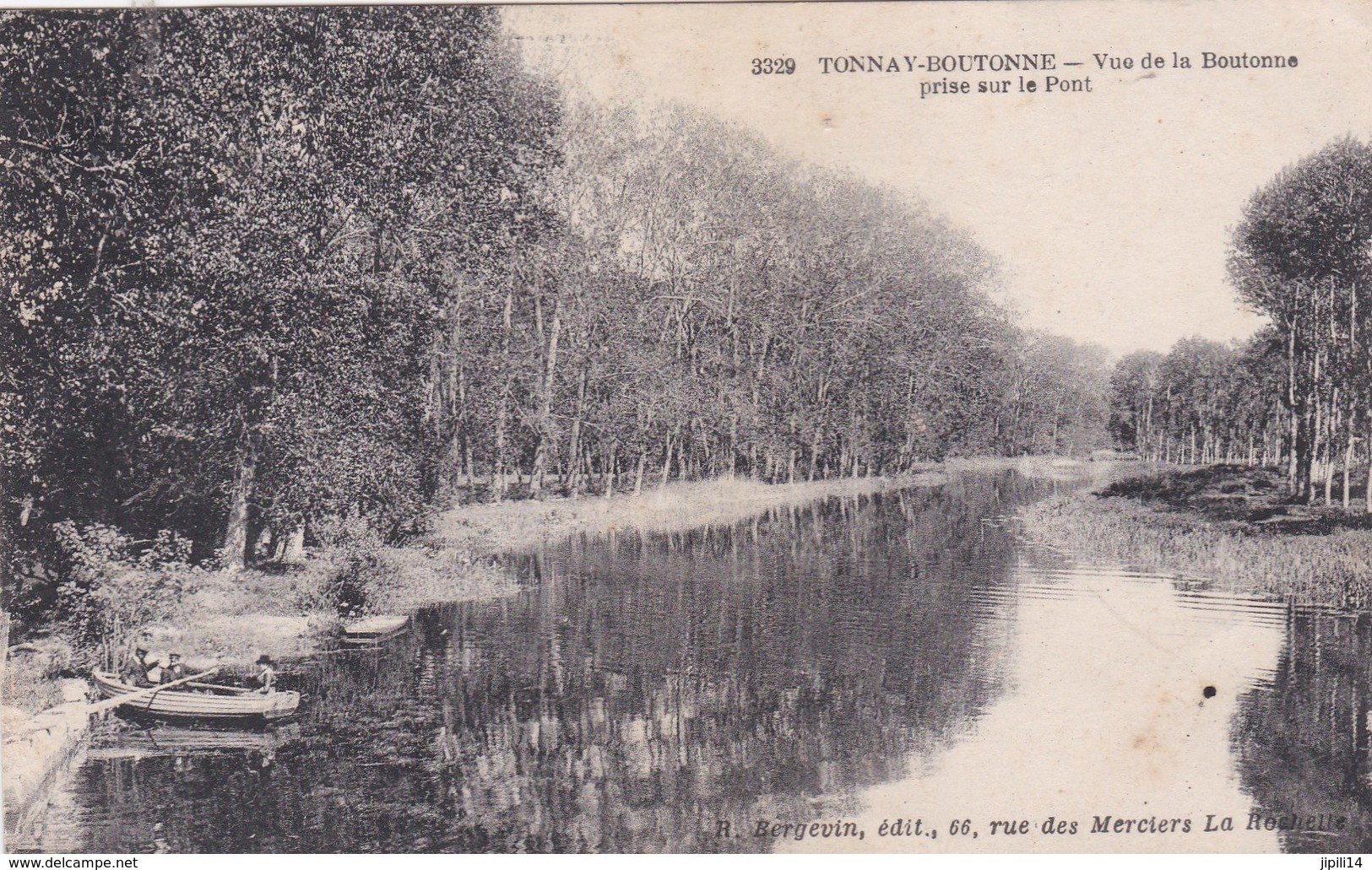 TONNAY BOUTONNE VUE DE LA BRETONNE PRISE SUR LE PONT ANIMATION BARQUES   ACHAT IMMEDIAT - Other & Unclassified