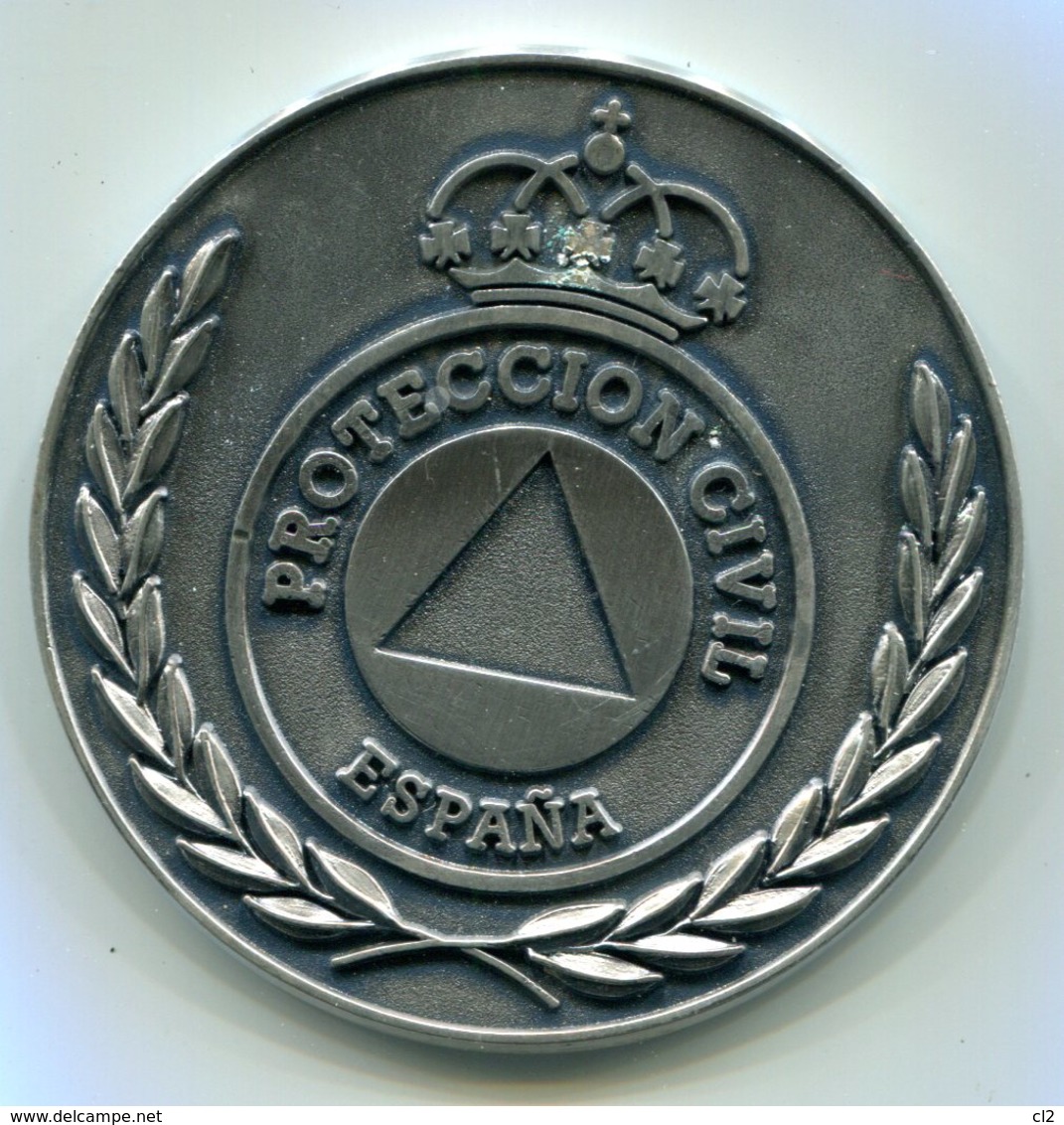 Médaille Souvenir De La Direction Générale De La Protection Civile Espagnole - Pompiers