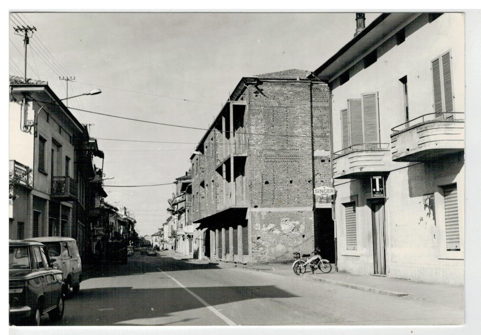 Cartolina Borgo D'Ale - Corso Matteotti - Vercelli