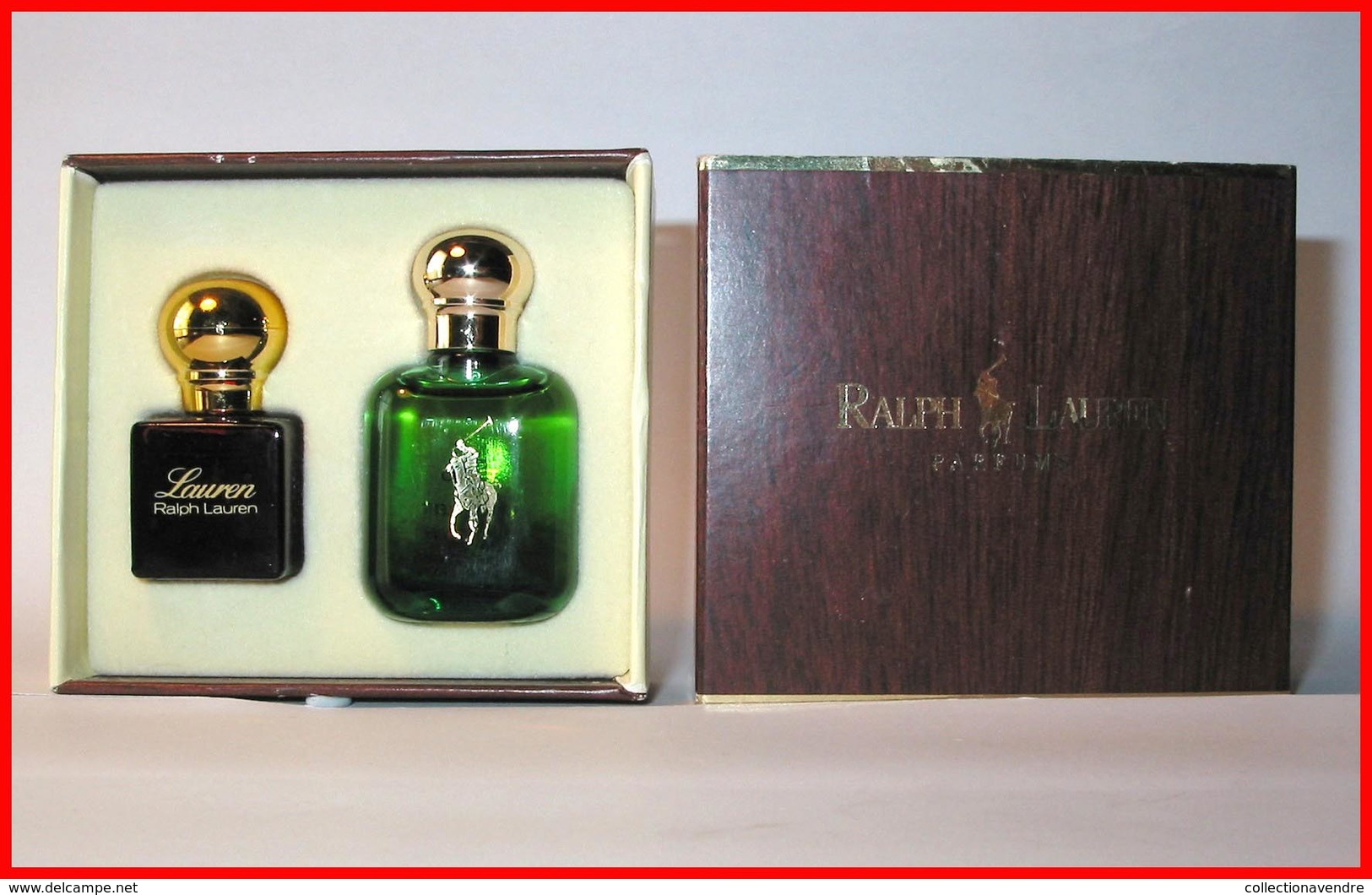 Ralph LAUREN : Lauren & Polo : Eau De Toilettes 3,5 Ml & 7 Ml, Coffret Version 1978, Parfait état - Miniaturen Damendüfte (mit Verpackung)