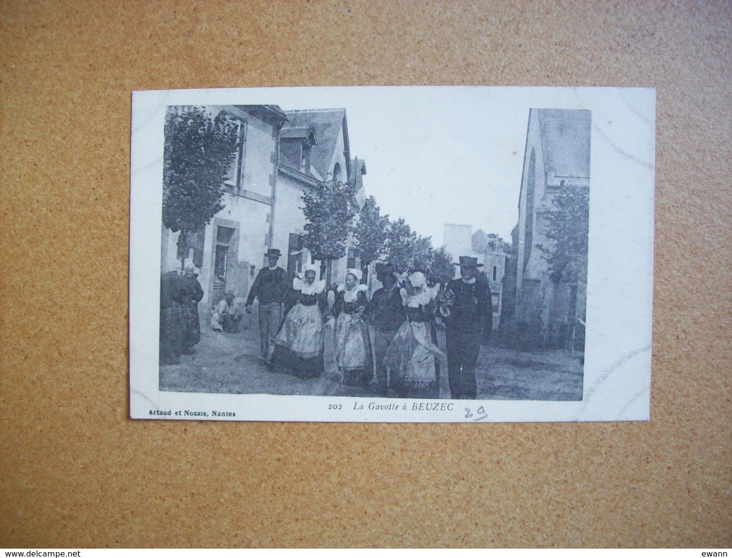 Carte Postale Ancienne: La Gavotte à Beuzec - Concarneau