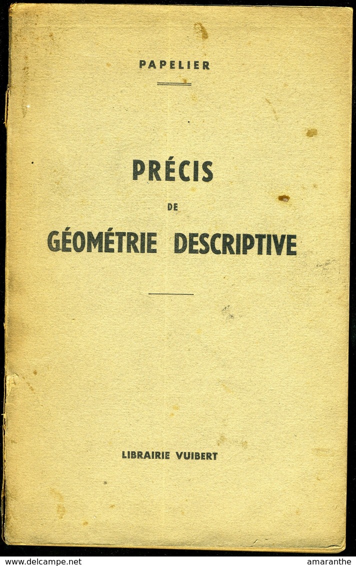 GEOMETRIE DESCRIPTIVE - 1948 - 18 Ans Et Plus