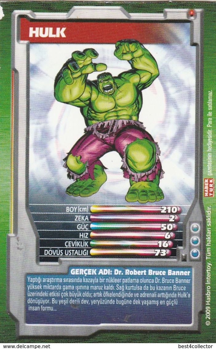 @@@ Marvel Super Heroes play cards 30 pieces, TOP TRUMPS, in Turkish