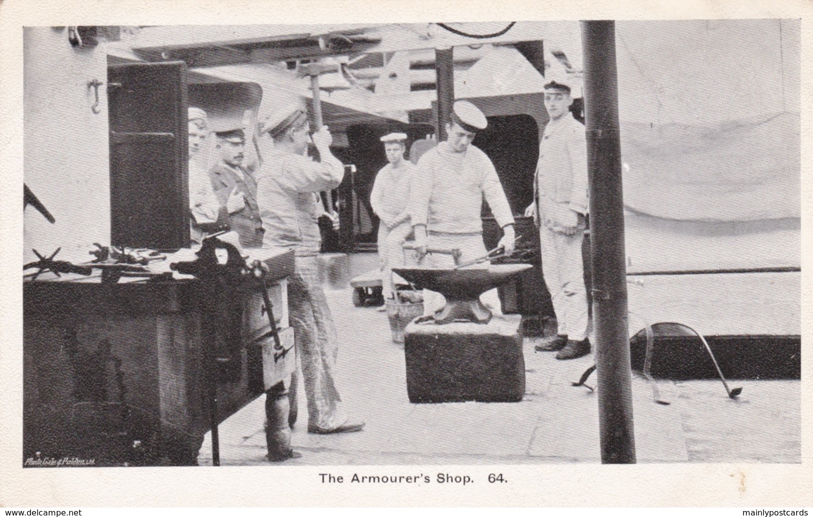 AN70 Royal Navy Postcard - The Armourer's Shop - Warships