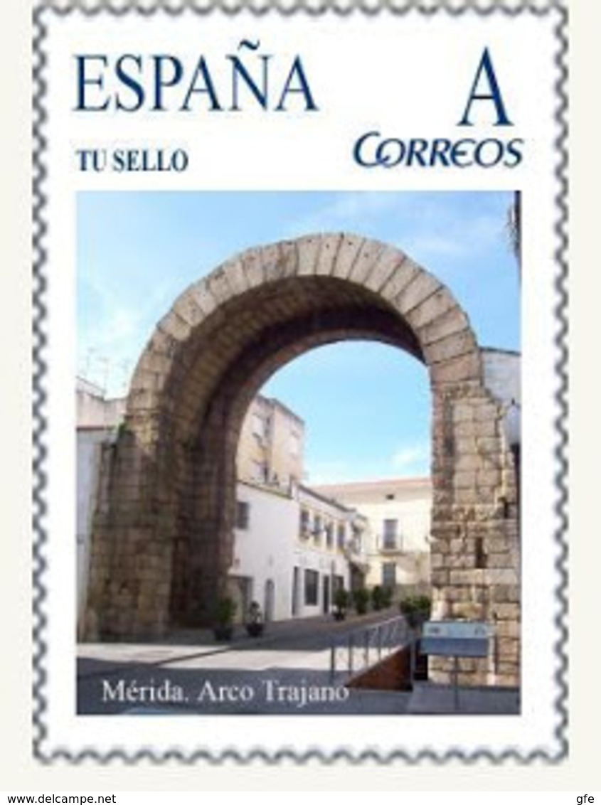 Spain 2007– España “Tu Sello”. Sello Personalizado Del "Arco Trajano” De Mérida - Arqueología