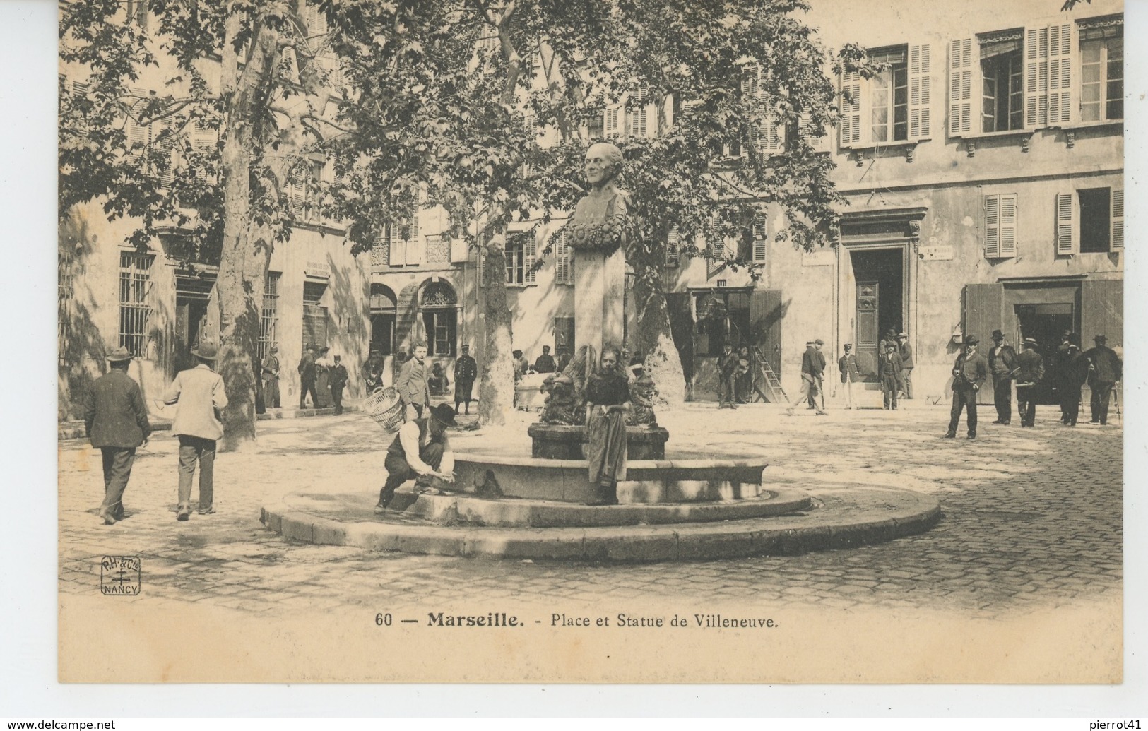 MARSEILLE - Place Et Statue De Villeneuve - Non Classés