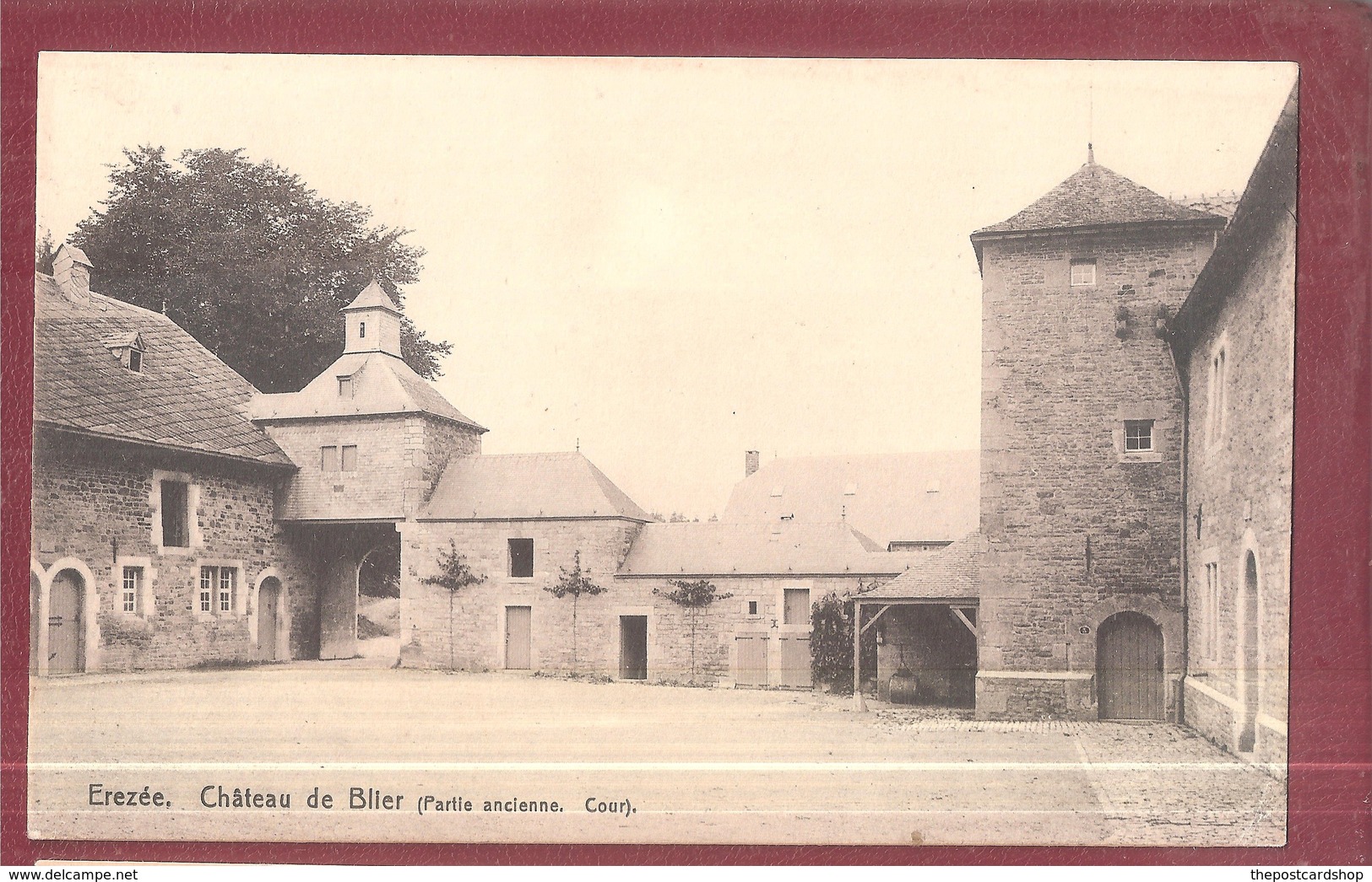 Erezee Chateau De Blier  (Partie Ancienne  Cour) Unused - Erezee