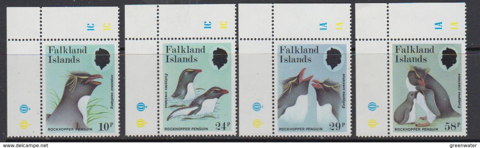 Falkland Islands 1986 Rockhopper Penguins 4v (corners) ** Mnh (41328) - Falklandeilanden