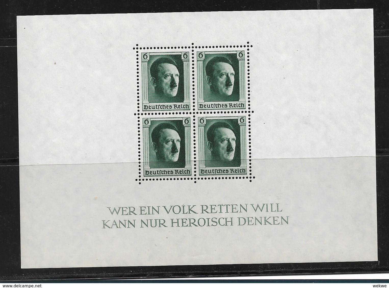 DSP132 / DRITTES REICH -.  Block 7, Hitlers Geburtstag 1937 ** - Blocks & Kleinbögen