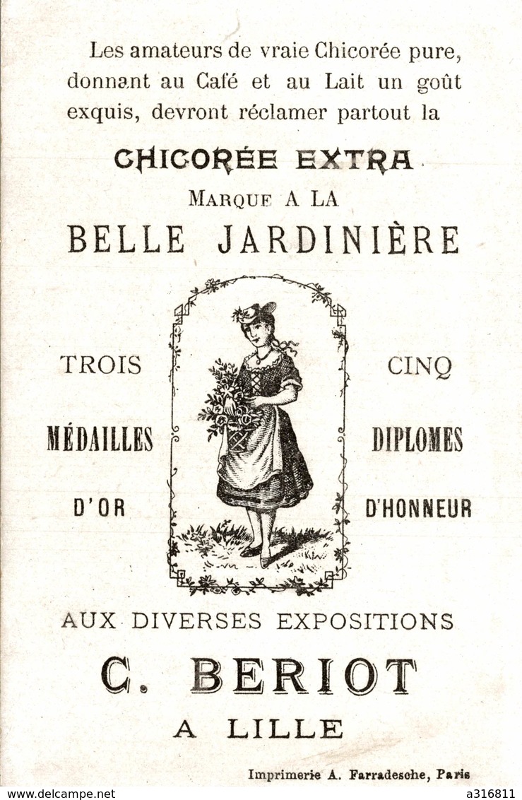 CHICOREE EXTRA A LA BELLE JARDINIERE  COIN DE CAMP SOUS FRANCOIS 1 ER - Thé & Café