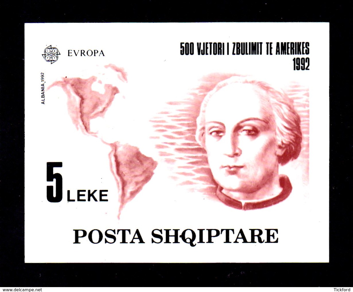 ALBANIE 1992 - BF N°73 NEUF** LUXE/MNH - EUROPA - Christophe Colomb, Découverte De L'Amérique - Albanien