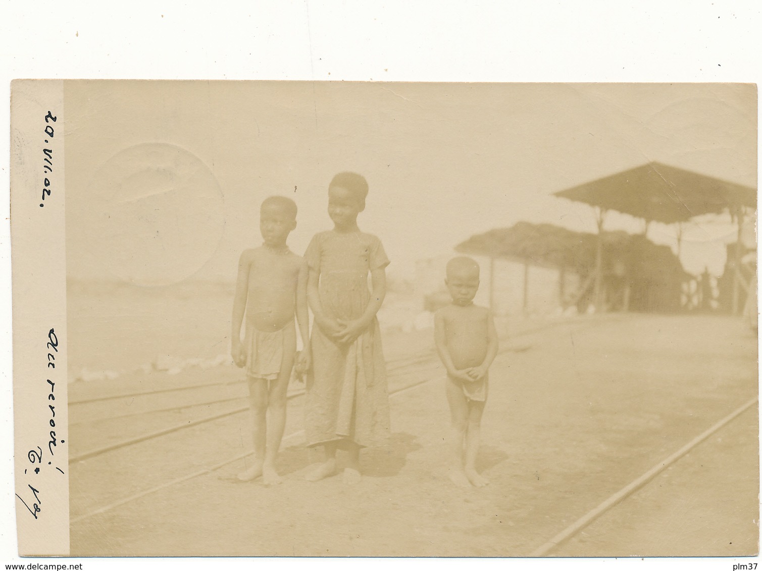 SUD OUEST AFRICAIN - Carte Photo, Enfants, Chemin De Fer - Namibia