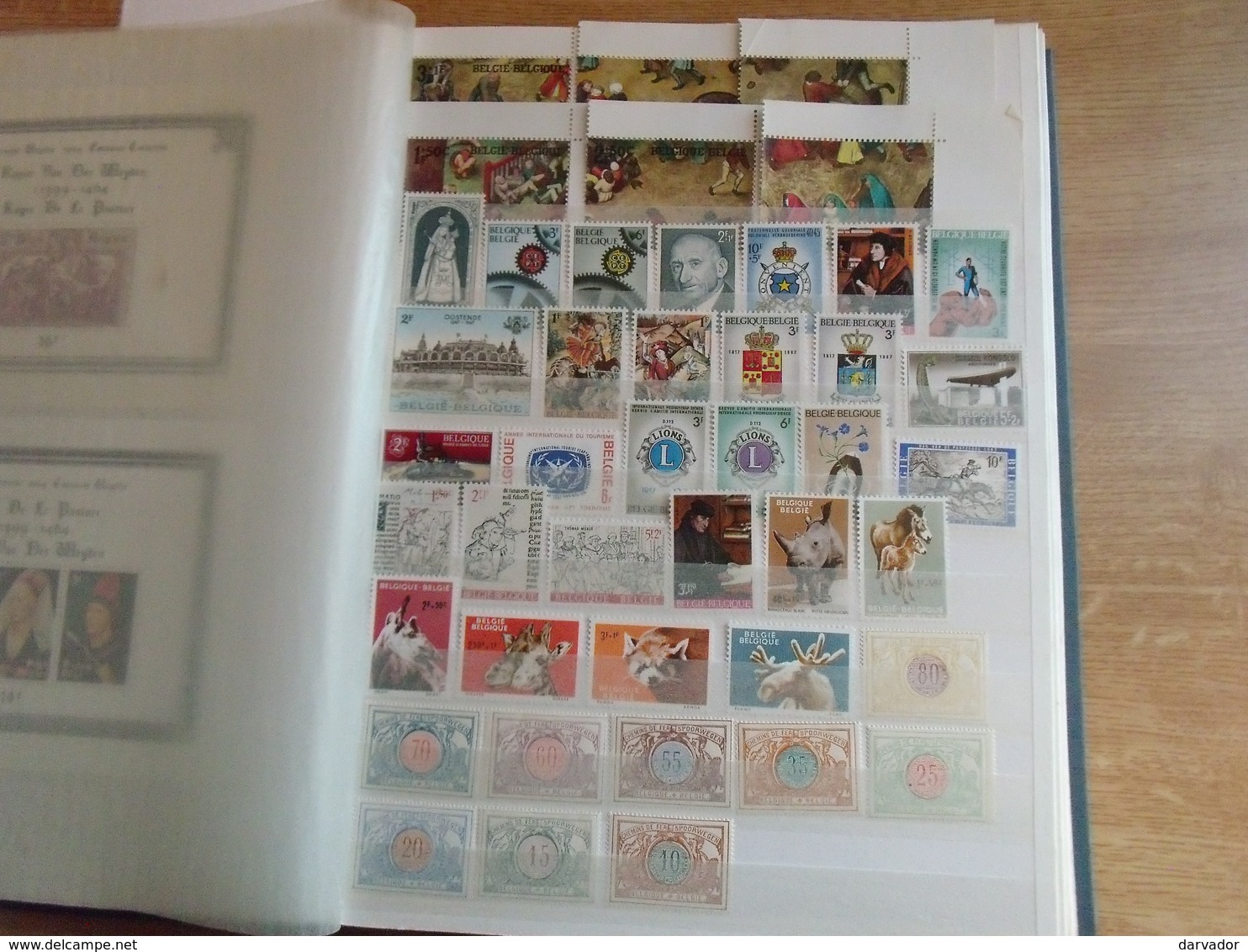 Album I / Collection  De Timbres De Belgique Tous Neuf ** MNH Dont Blocs Et Vignette Distributeur , Lisa  Ttb - Collections