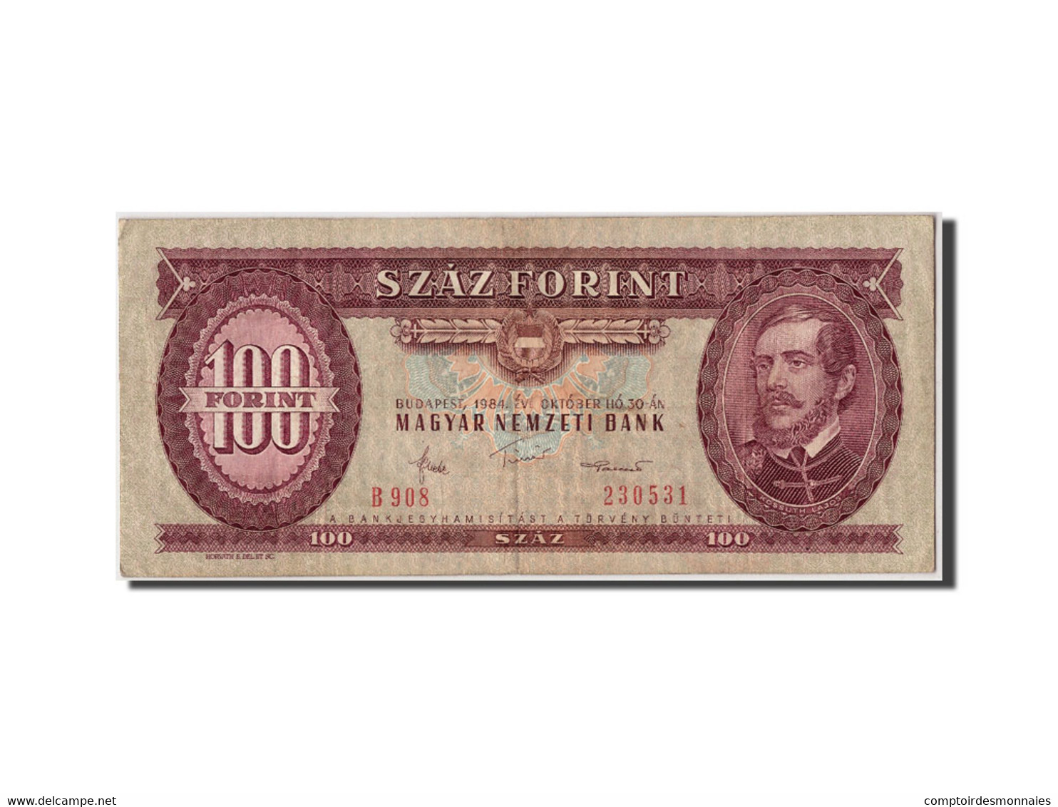 Billet, Hongrie, 100 Forint, 1984, 1984-10-30, KM:171f, TB+ - Hungary