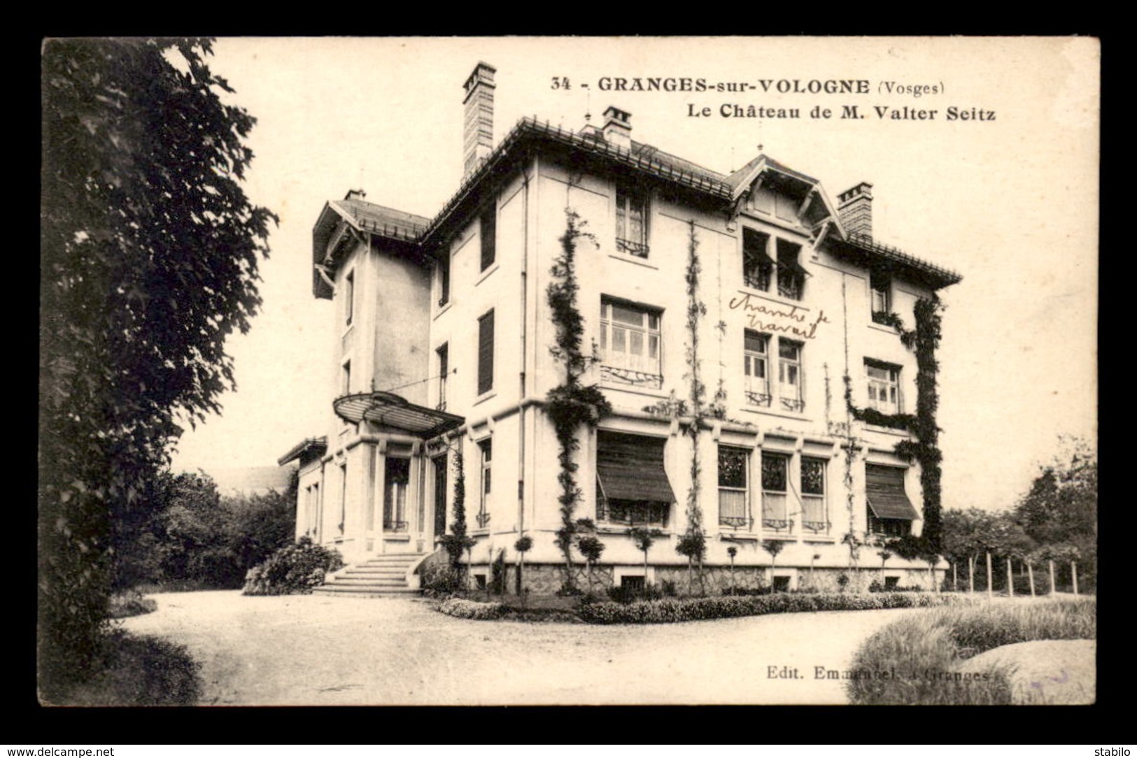 88 - GRANGES - LE CHATEAU DE M. VALTER SEITZ - Granges Sur Vologne