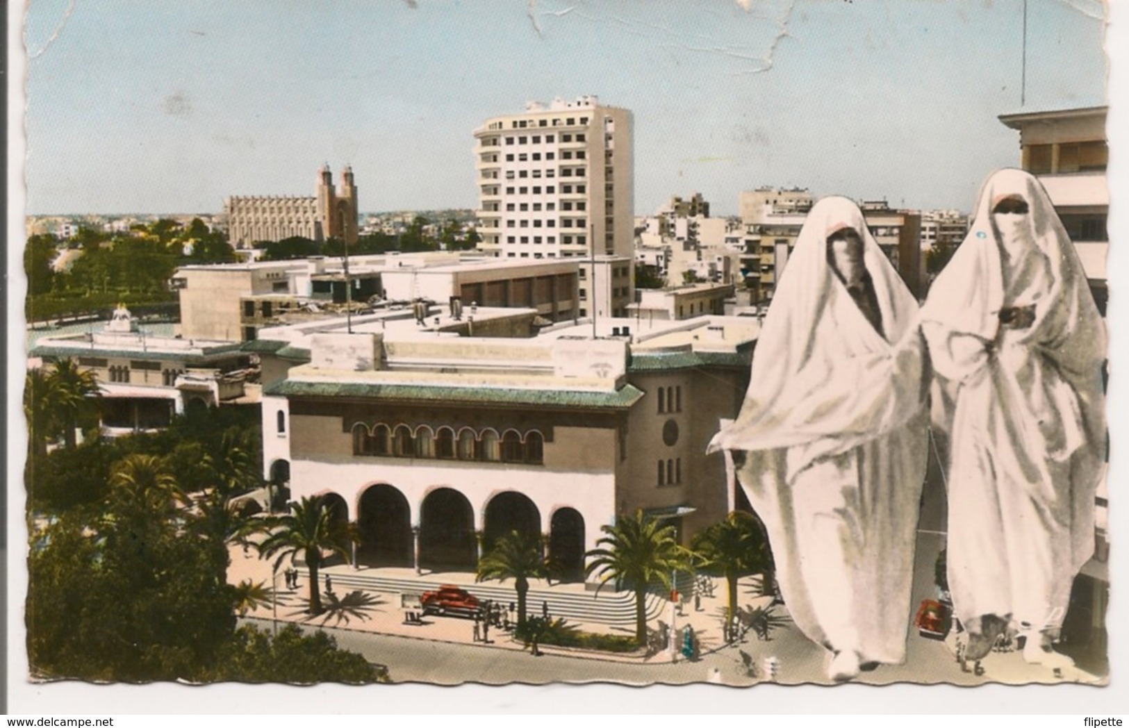 L74A876 - Maroc - Casablanca - La Poste Et Le Sacré Coeur - CAP N°283 - Casablanca