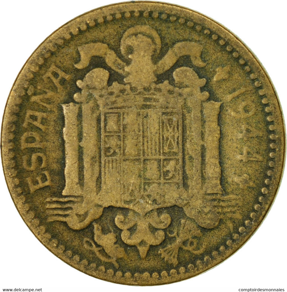 Monnaie, Espagne, Peseta, 1944, TB, Aluminum-Bronze, KM:767 - 1 Peseta