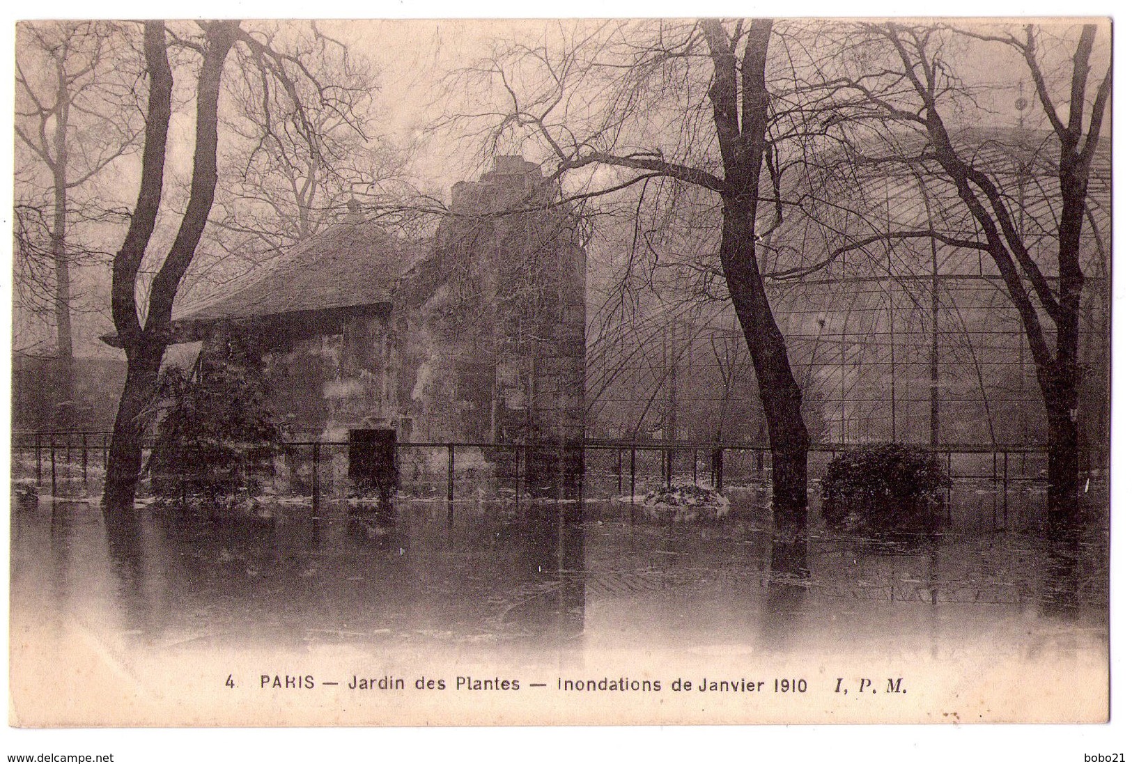 3322 - Paris 5e - Le Jardin Des Plantes - Inondations De Janvier 1910 - J.P.M. N°4 - - Arrondissement: 05